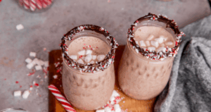 Frozen Hot Cocoa Smoothie made with Lifeway Kefir