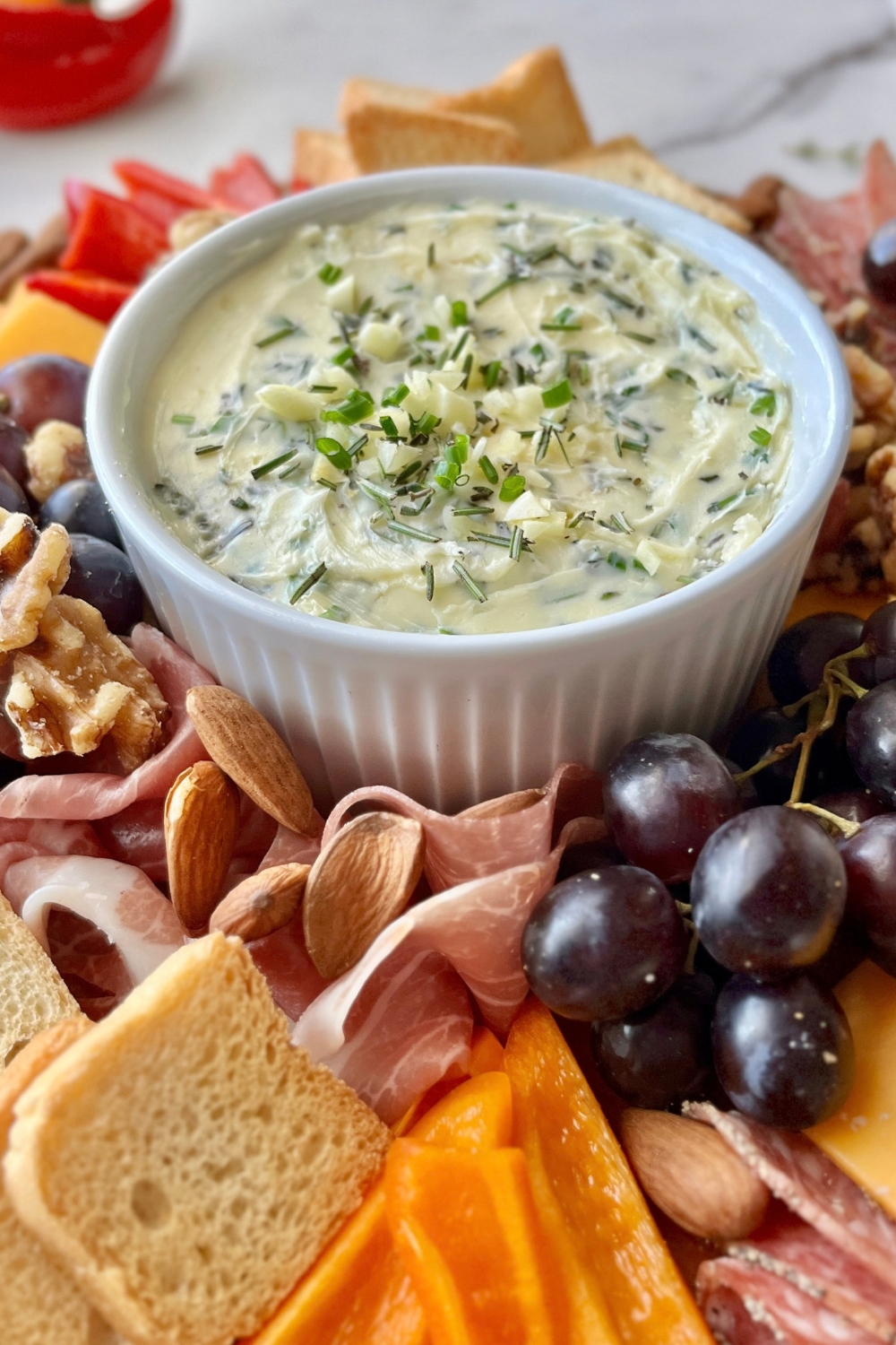 Garlic Herb Butter Board Made with Lifeway Kefir Butter