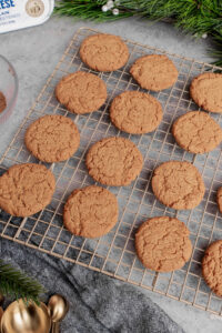 Gingersnap Cookies made with Lifeway Farmer Cheese