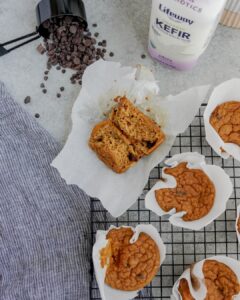 Gluten-Free Kefir Pumpkin Muffins made with Lifeway Kefir