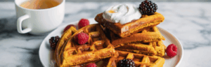 Golden Milk Kefir Waffles
