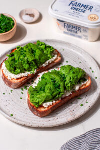 Green Egg Scramble with Lifeway Farmer Cheese
