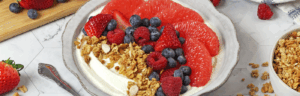 Gut Healthy Protein Breakfast Bowl made with Lifeway Farmer Cheese