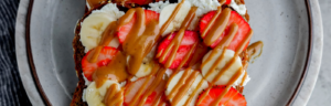 Peanut Butter Strawberry Banana Toast