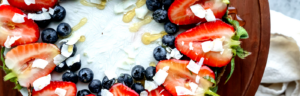 No-Bake Coconut Cream Probiotic Pie made with Lifeway Farmer Cheese and Lifeway Kefir
