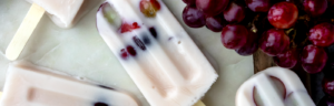 Kefir Grape Protein Popsicles