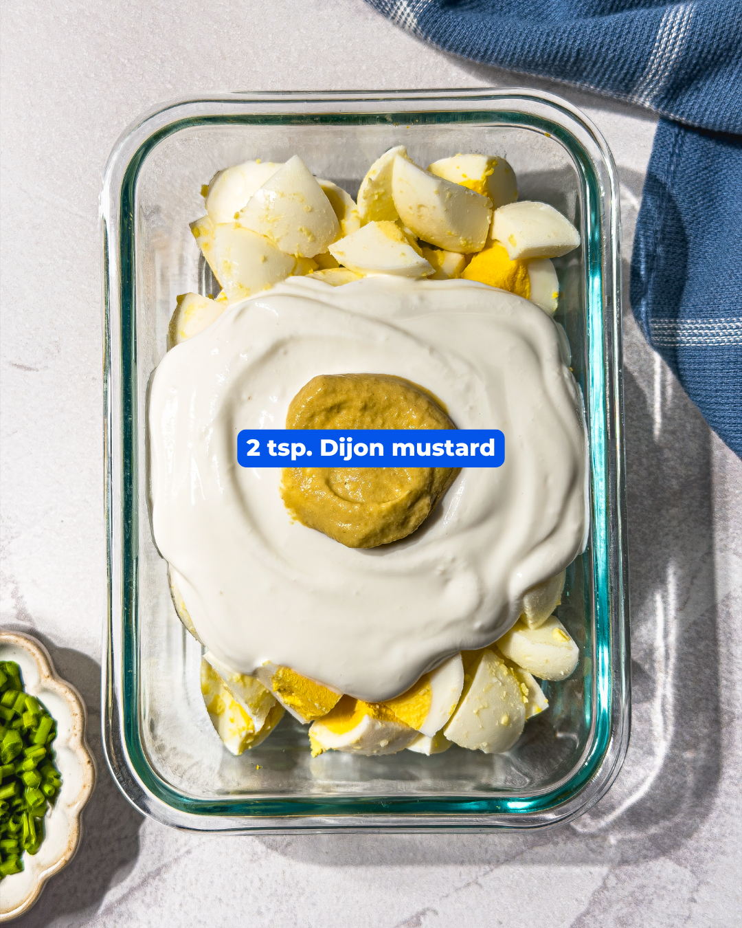 High Protein Egg Salad made with Lifeway Kefir and Farmer Cheese