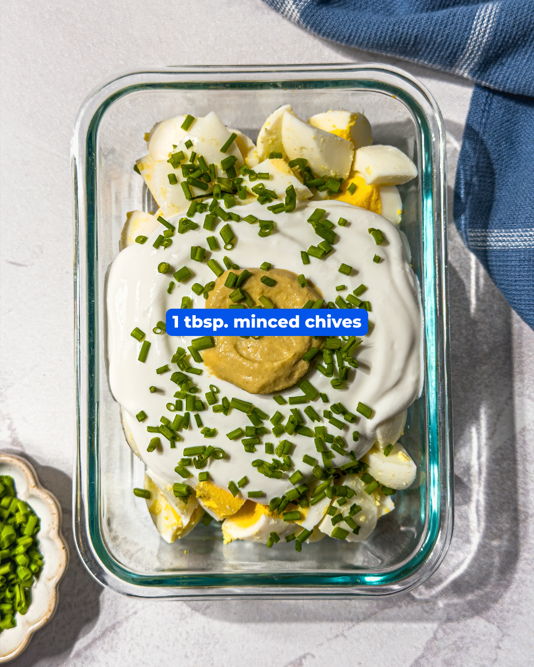 High Protein Egg Salad made with Lifeway Kefir and Farmer Cheese