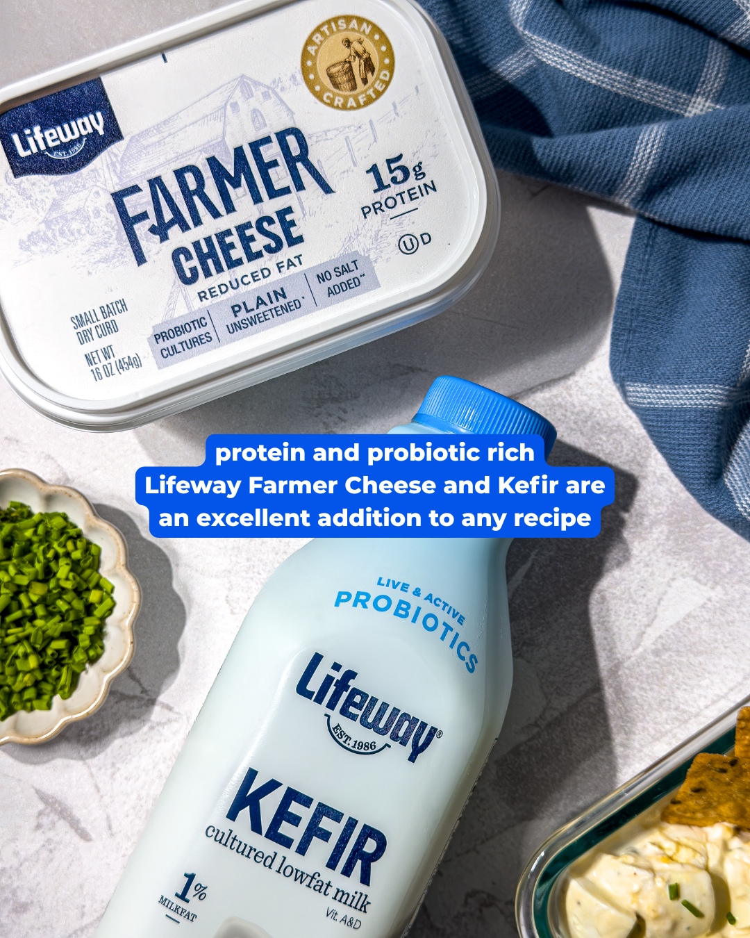 High Protein Egg Salad made with Lifeway Kefir and Farmer Cheese
