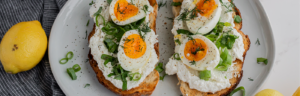 High Protein Egg and Farmer Cheese Toast