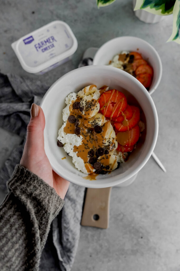 High-Protein Farmer Cheese Breakfast Bowl with Fruit