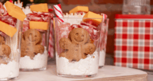 Holiday Charcuterie Cups made with Lifeway Farmer Cheese