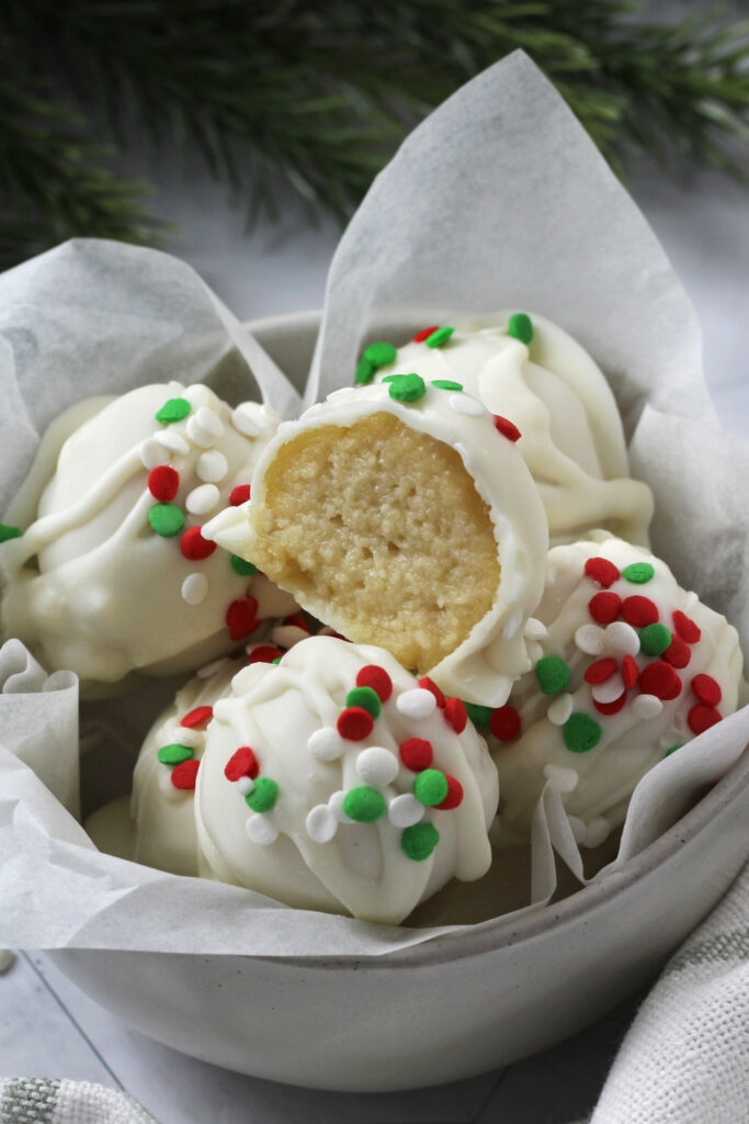 Holiday Cookie Protein Bites - made with Lifeway