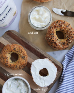 Homemade Kefir Cream Cheese made with Lifeway Kefir