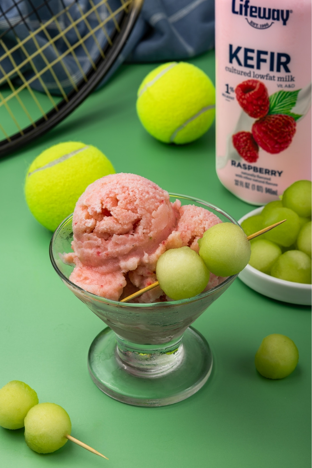 Honey Melon Frozen Kefir Made with Lifeway Kefir