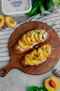 Honey Peach FC Toast made with Lifeway