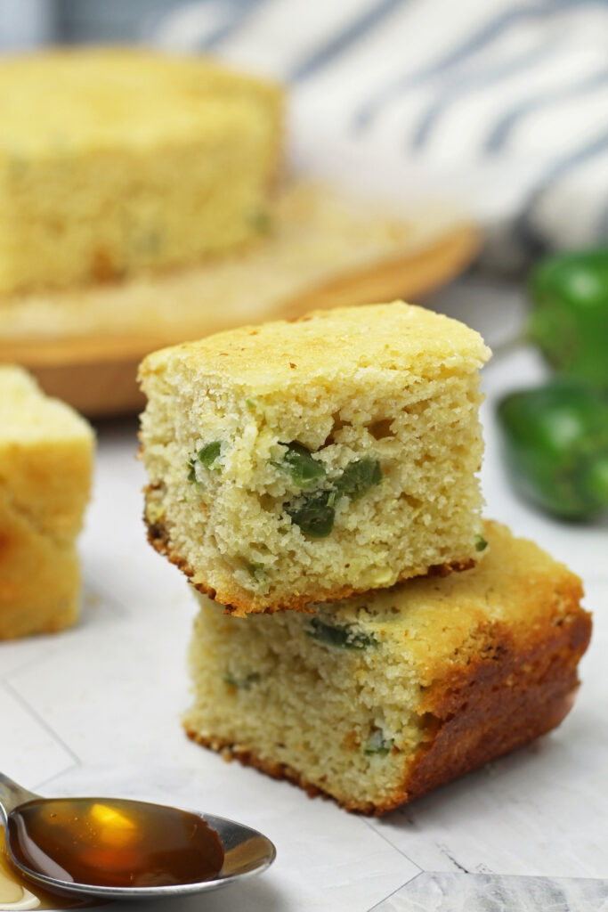 Hot Honey Jalapeño Cornbread made with Lifeway