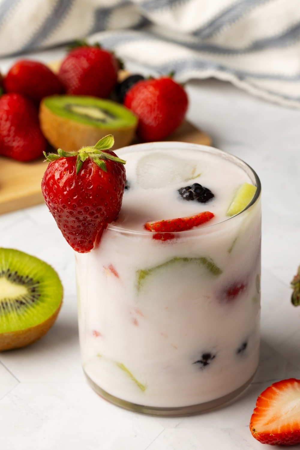 Hwachae - Korean Fruit Punch made with Lifeway Kefir