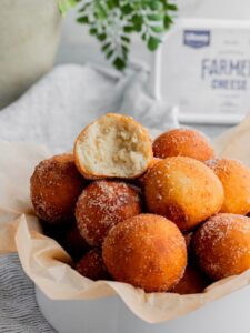 Farmer Cheese Cinnamon Spice Donut Holes