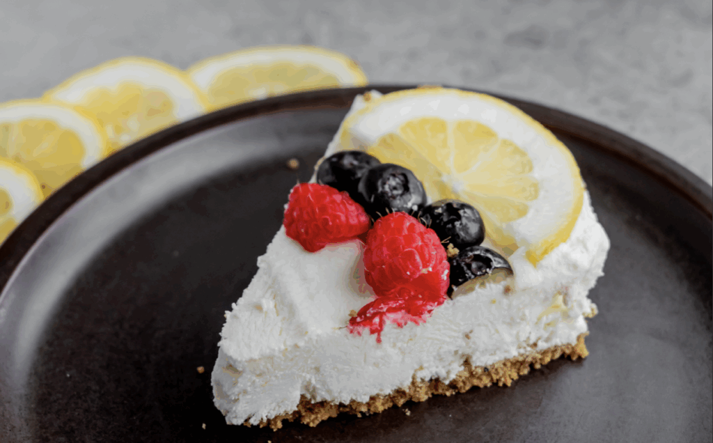 Lemon Berry No-Bake Probiotic Pie