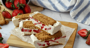 Japanese Cheesecake Ice Cream Sandwiches made with Lifeway Farmer Cheese