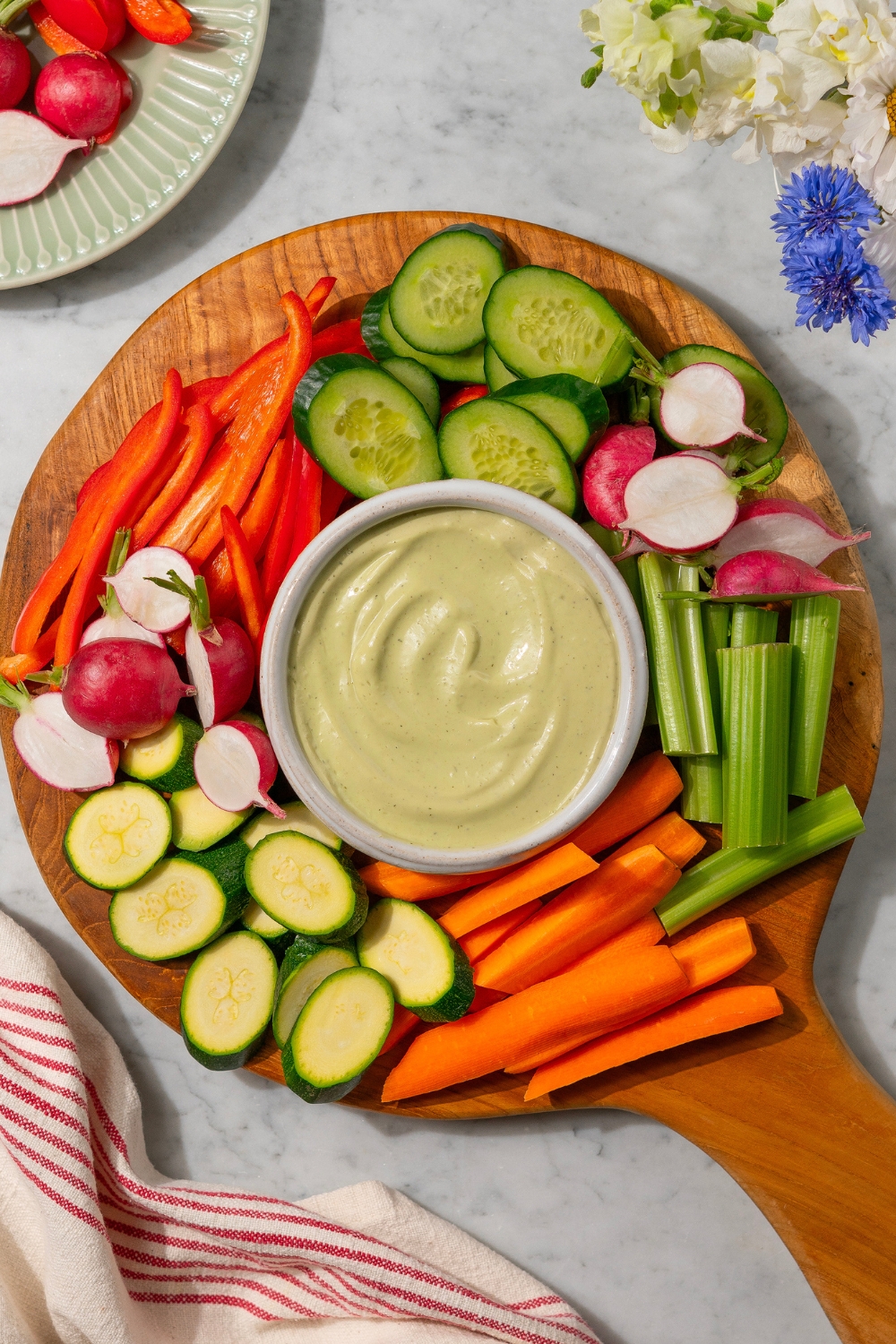 Kefir Avocado Ranch Dip made with Lifeway Kefir made with Lifeway Kefir