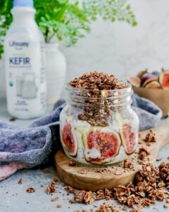Kefir Figgy Chia Pudding With Pistachios made with Lifeway Kefir