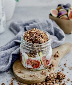 Kefir Figgy Pudding with Pistachios - made with Lifeway Kefir