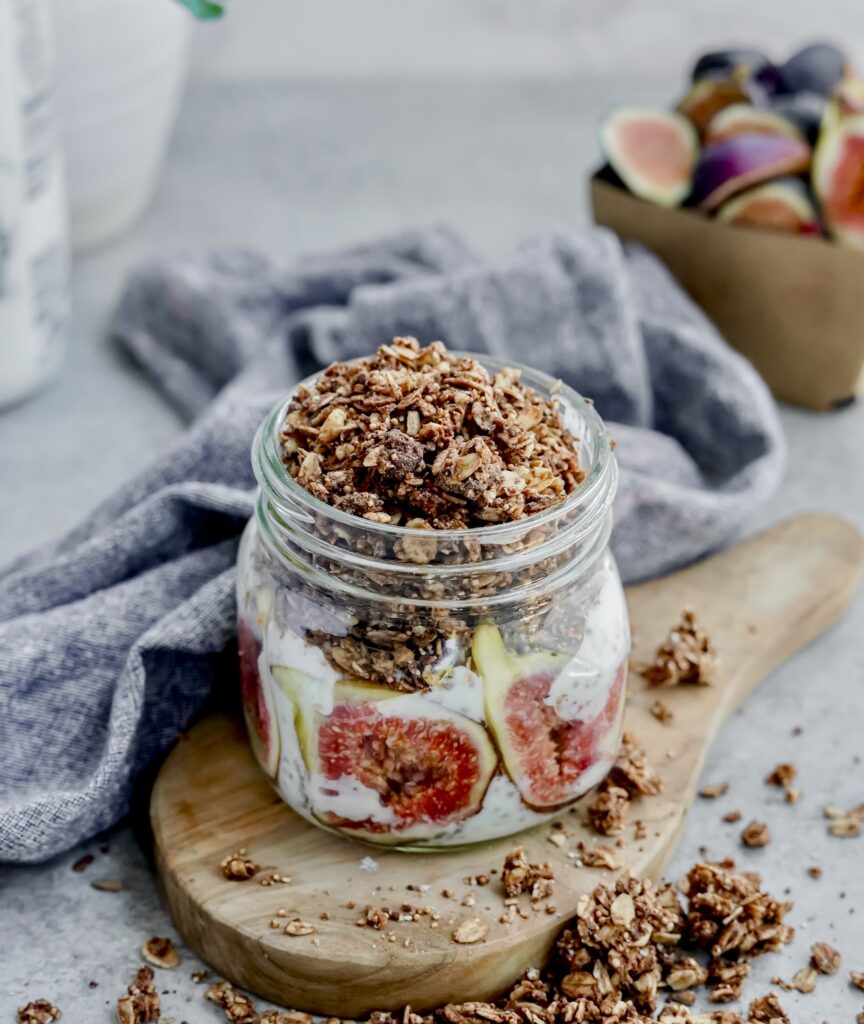 Kefir Figgy Pudding with Pistachios - made with Lifeway Kefir