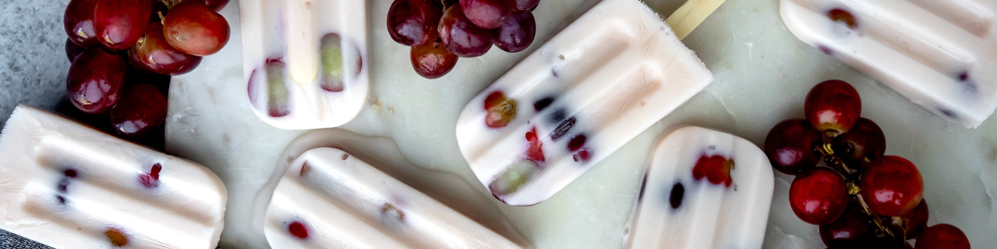 Kefir Grape Protein Pops made with Lifeway Kefir
