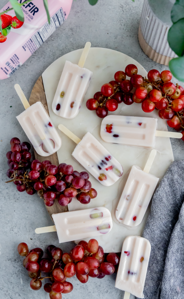 Kefir Grape Protein Popsicles