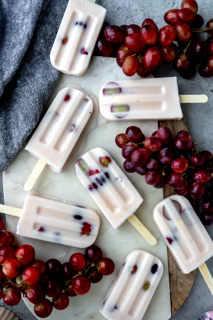 Kefir Grape Protein Popsicles