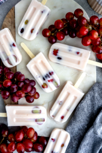 Kefir Grape Protein Popsicles