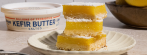 Lemon Bars with Lifeway Kefir Butter