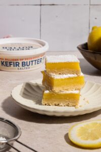 Lemon Bars with Lifeway Kefir Butter