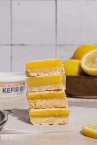 Lemon Bars with Lifeway Kefir Butter