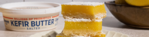Lemon Bars with Lifeway Kefir Butter