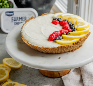Lemon Berry No-Bake Probiotic Pie