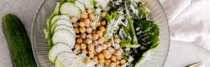 Lemon Pepper Probiotic Chickpea Salad made with Lifeway Kefir