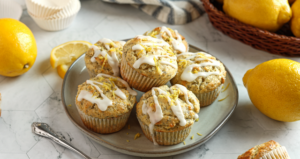 Lemon Poppy Seed Muffins made with Lifeway Kefir