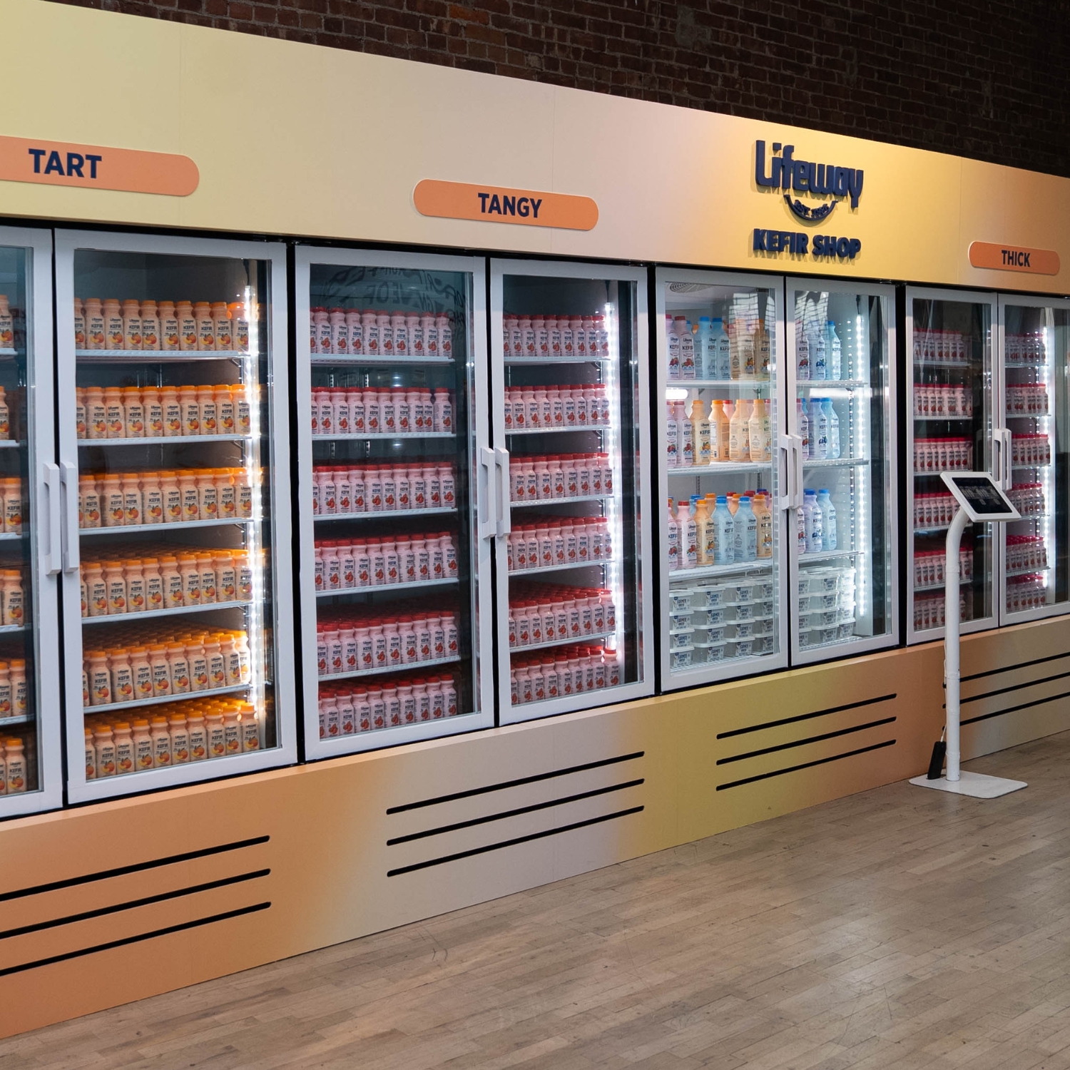 Lifeway Kefir Shop - Pop-Up in SoHo - Fridges