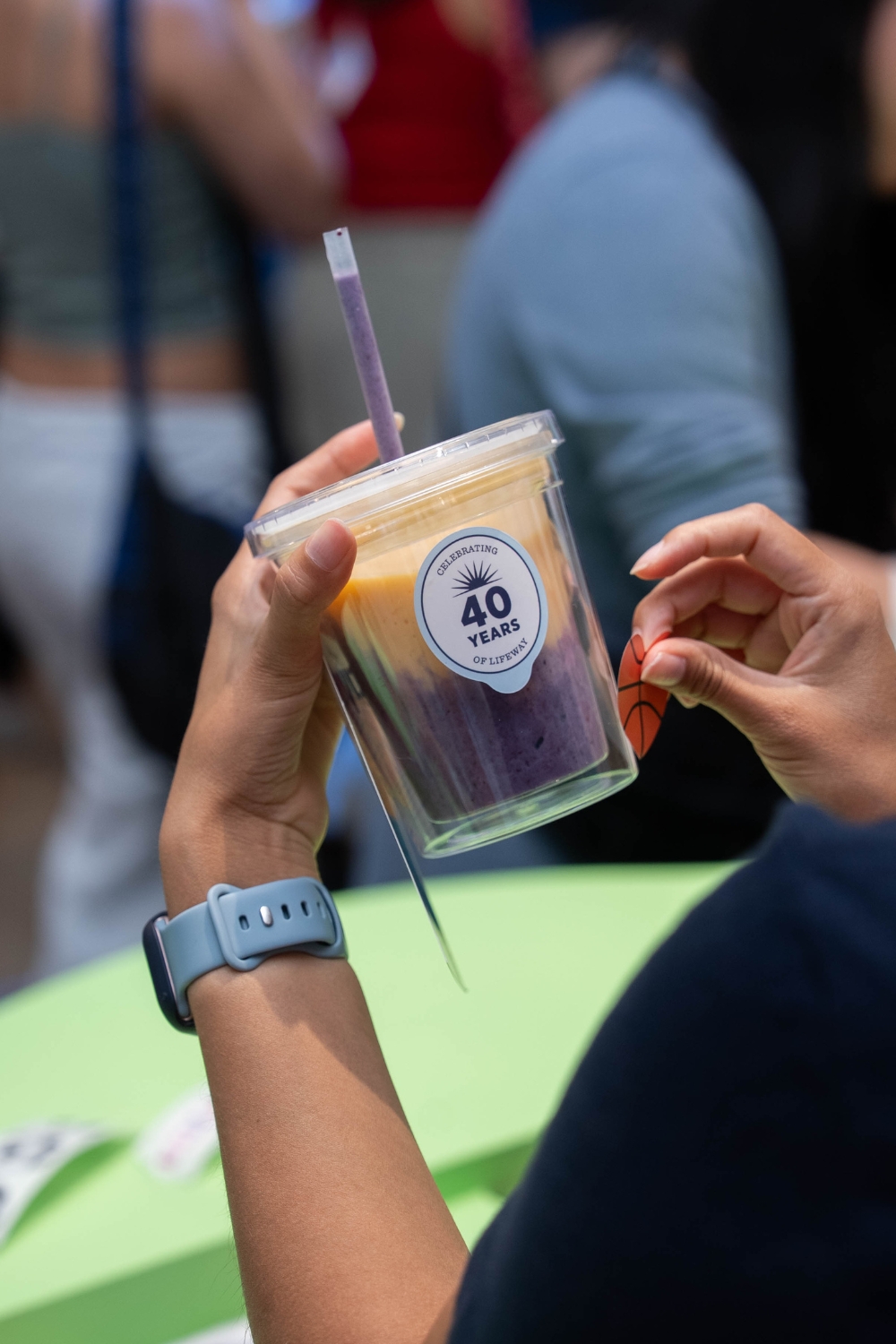 Lifeway Kefir Shop - Pop-Up in SoHo - Guest Making a Smoothie