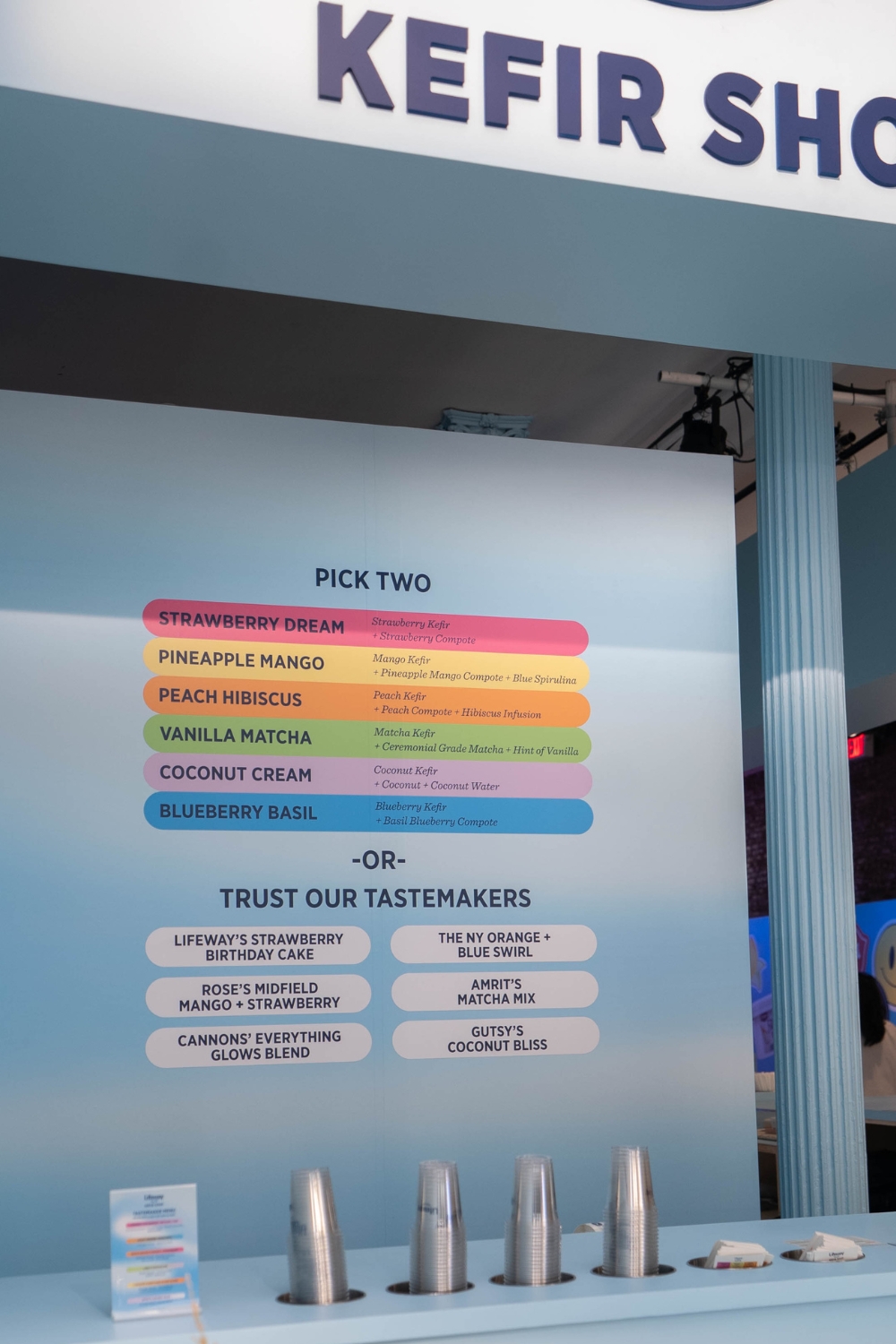 Lifeway Kefir Shop - Pop-Up in SoHo - Smoothie Menu