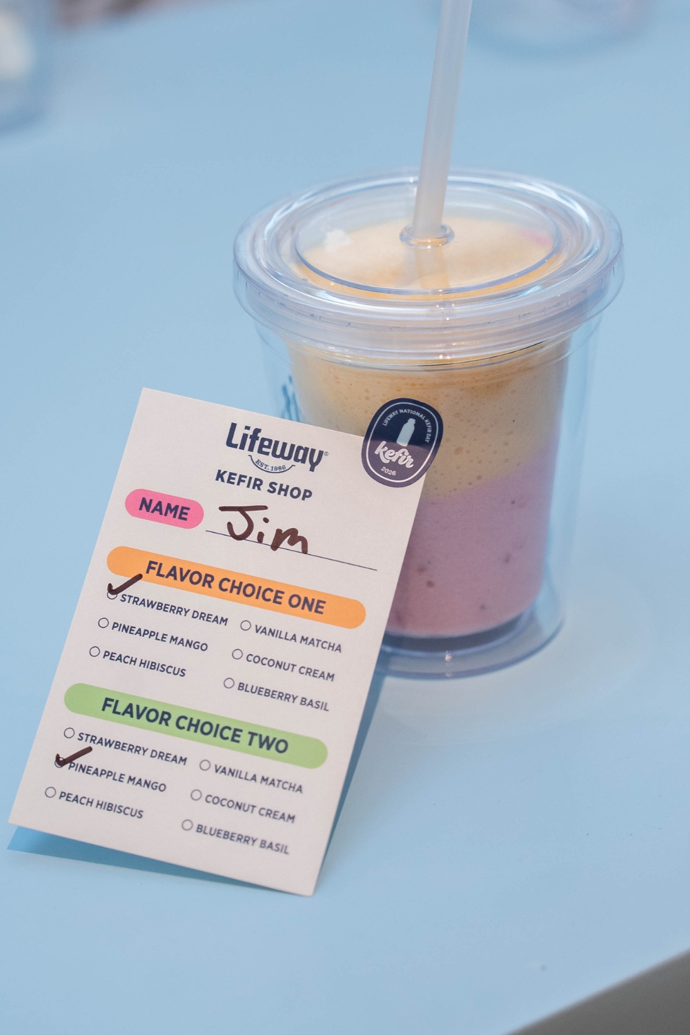 Lifeway Kefir Shop - Pop-Up in SoHo - Smoothie Menu