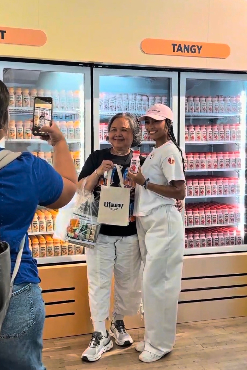 Lifeway Kefir Shop - Pop-up in SoHo - Guests with Lifeway Kefir