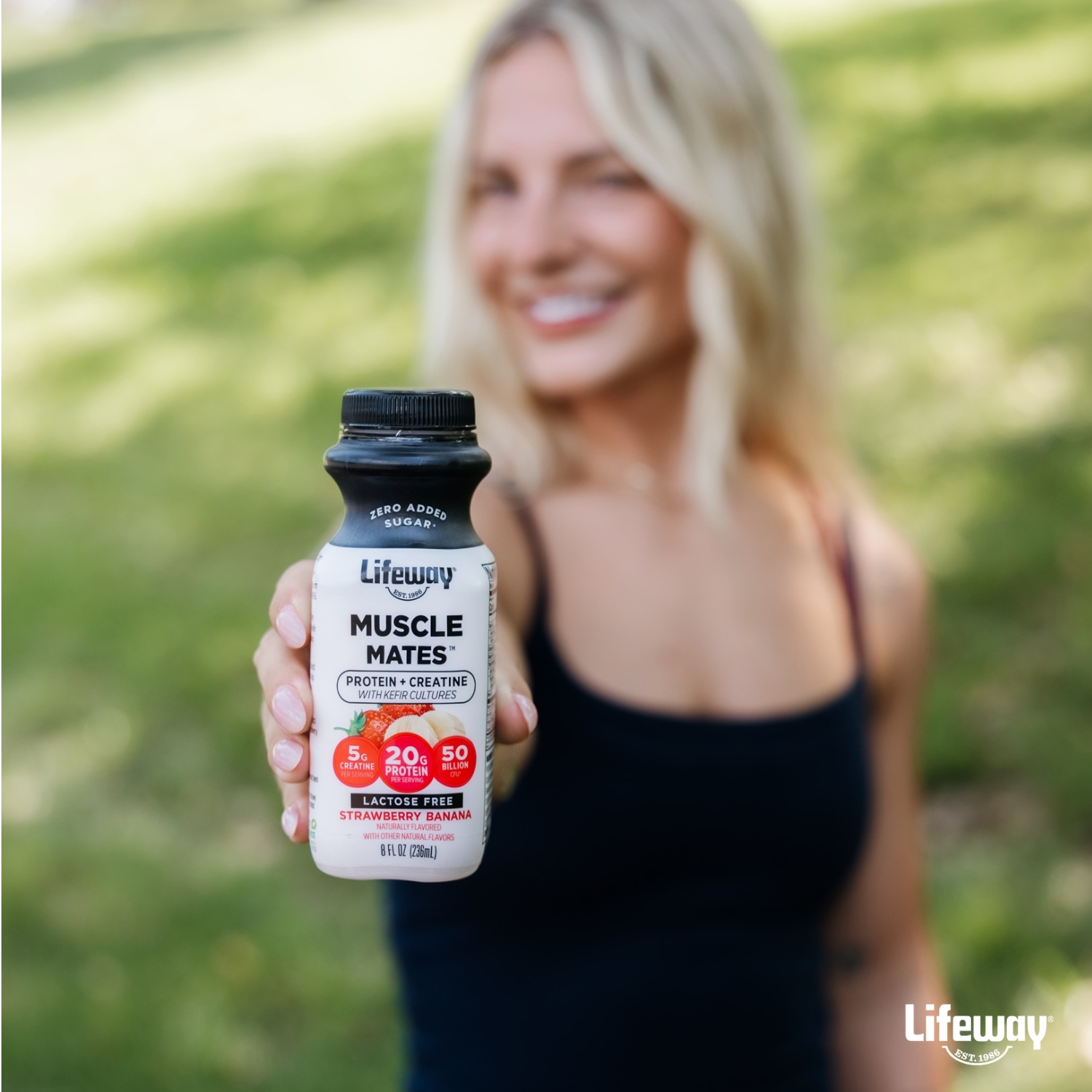Lifeway Muscle Mates with Whey Protein, Creatine, and Probiotics from Lifeway Kefir