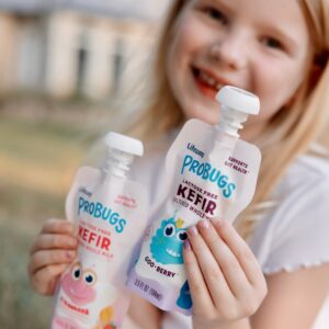 Lifeway ProBugs: Kefir Pouches for Kids with Probiotics, Calcium, Protein, and Whole Milk Nutrition