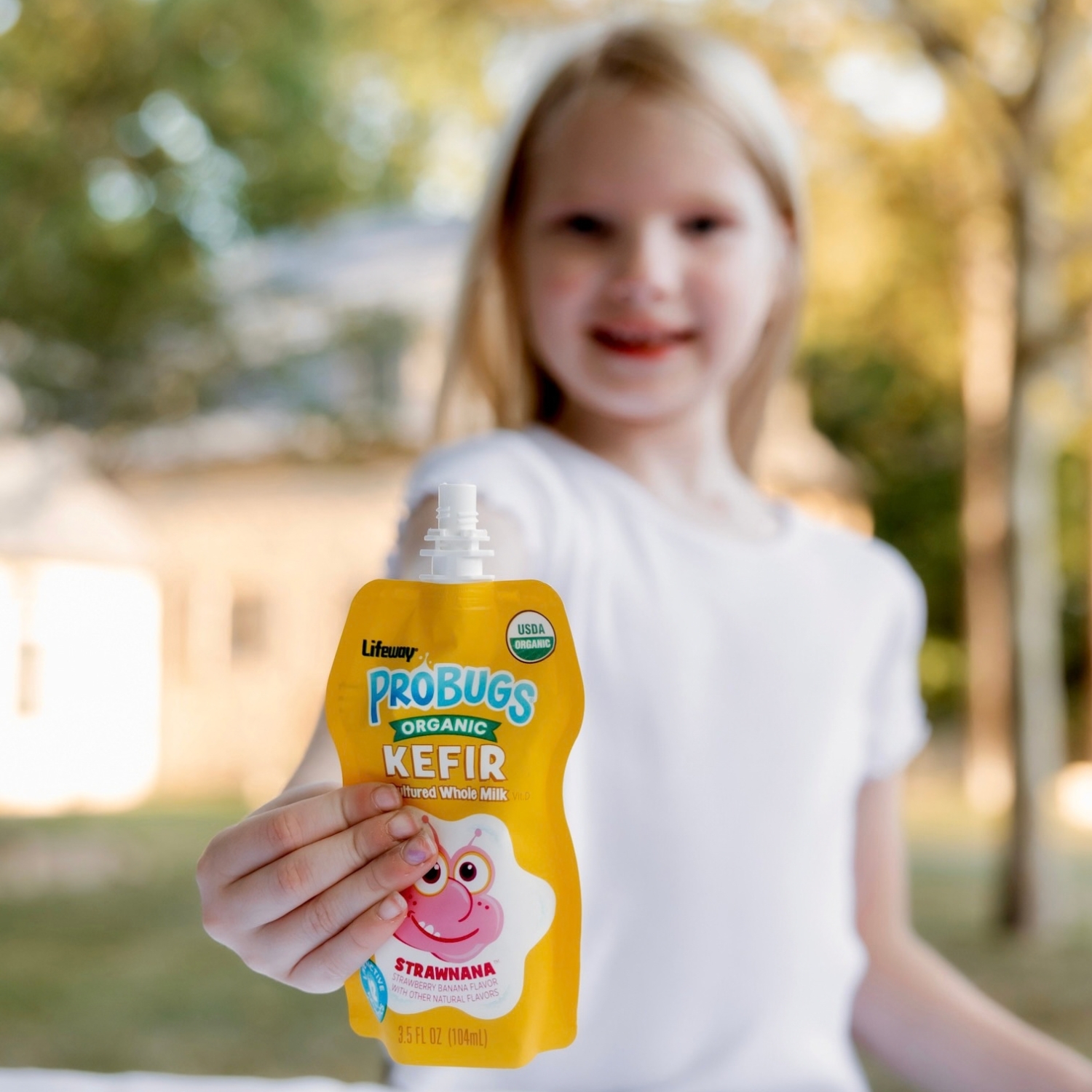 Lifeway ProBugs: Kefir Pouches for Kids with Probiotics, Calcium, Protein, and Whole Milk Nutrition
