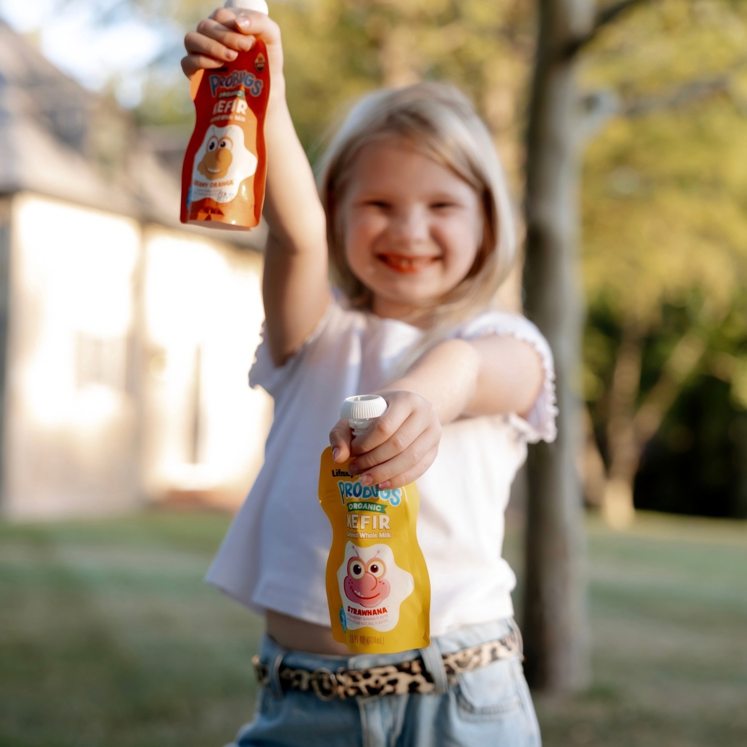 Lifeway ProBugs: Kefir Pouches for Kids with Probiotics, Calcium, Protein, and Whole Milk Nutrition