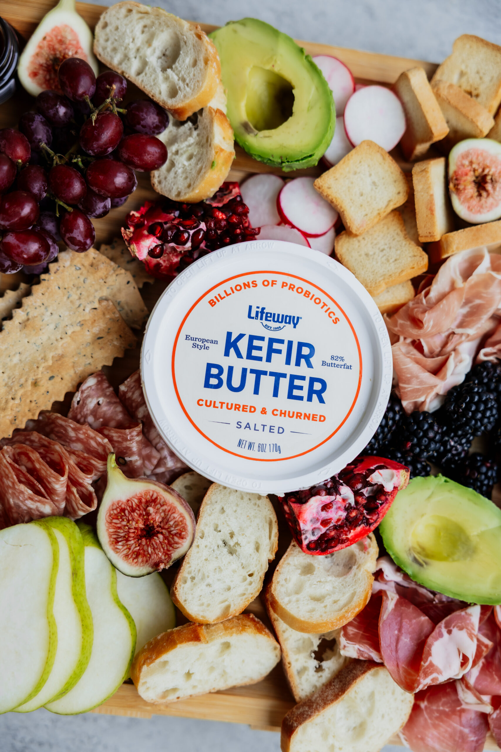 Lifeway Salted Kefir Butter - A European-Style Butter with Live and Active Probiotics 